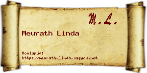 Meurath Linda névjegykártya